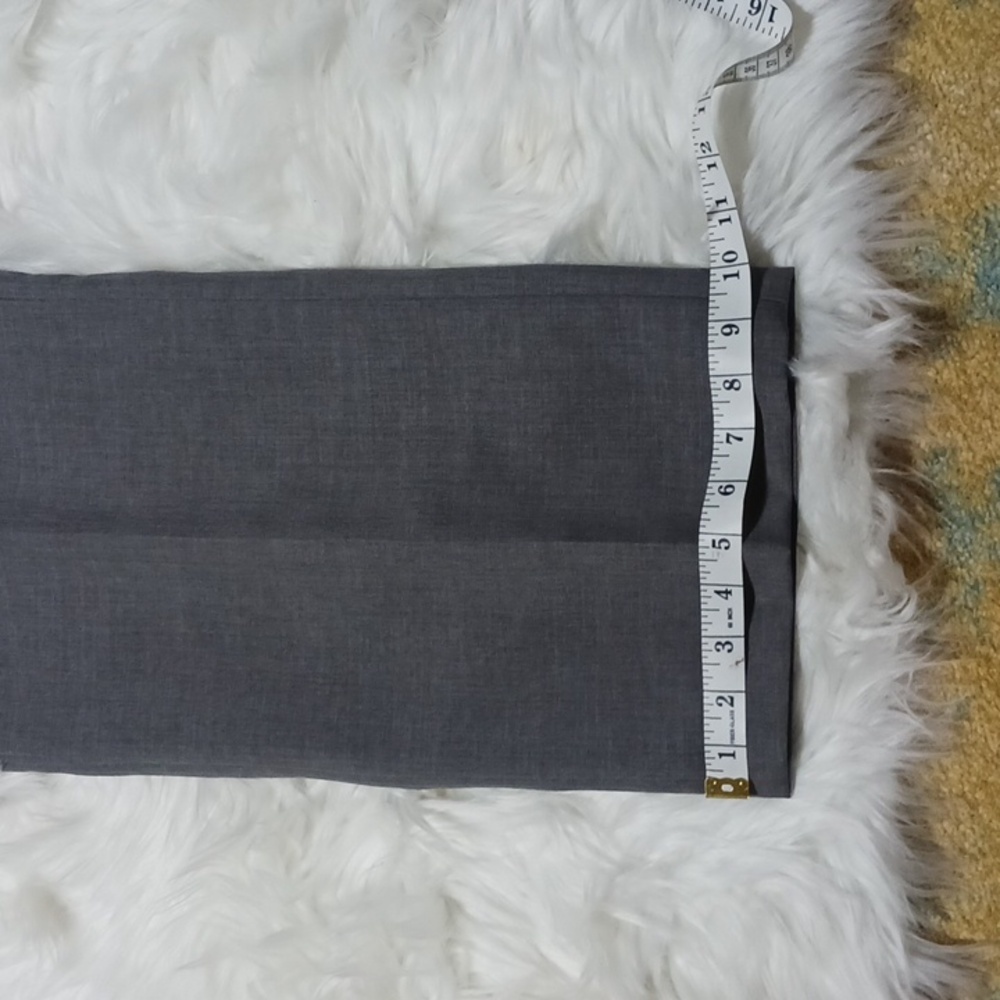 Kasper size 12 Grey career slacks/pants, lined like new - Picture 8 of 11